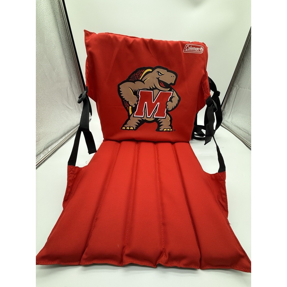 Maryland Terrapins Fold Up Stadium Seat Bleacher Cushion With Tags